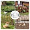 Levede Animal Barrier Metal Decorative Garden Fence Outdoor Pet Border 10 Pack