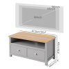 Levede Corner TV Stand Small TV Cabinet with Storage Drawer Entertainment Unit