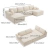 Levede Modular Sectional Sofa Bed 3 Seater U Shaped Convertible Soft Boneless