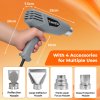 Traderight 2000W Heat Gun Hot Air Blower 2 Temperature Paint Remover 4 Nozzles