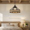 Emitto Modern Ceiling Pendant Light Shade Industrial Hemp Rope Lamp Shade 30cm