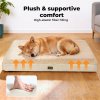 Skylos Pet Bed Large Washable Dog Cushion Crate Mattress Non Slip 90x60cm Soft