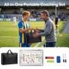 Magnetic Football Tactics Board Double Sided Soccer Coaching Clipboard Training