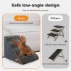 Skylos 4-Step Pet Stairs for Bed Sofa High Density Foam Dog Ramp Non-Slip Ladder