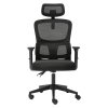 Office Computer Chair Mesh Ergonomic Lumbar Support Swivel with Armrest Headrest