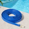 TradeRight Hose Pipe 1 Inch Reinforced PVC 20m for Home Pool Drainage Pump Blue