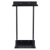 Levede Towel Rack Adjustable No Drilling Towel Holder Storage Wall Mounted Black