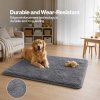 Marlow Rug Fluffy Soft Pile Carpet Non Slip Anti Shedding for Living Room Grey
