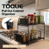 Toque 2 Tier Pull Out Basket Under Sink Kitchen Cabinet Storage Organiser Drawer