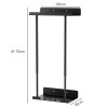 Levede Towel Rack Adjustable No Drilling Towel Holder Storage Wall Mounted Black