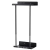 Levede Towel Rack Adjustable No Drilling Towel Holder Storage Wall Mounted Black