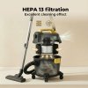 Spector Wet and Dry Cylinder Vacuum Cleaner Powerful Suction HEPA 1000W 15L