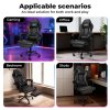 Levede Office Desk Chair PU Gaming Recliner Adjustable Height Swivel Black