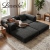 Levede Modular Sofa Bed 3 Seater Convertible Couch Oversize Folding Floor Bed