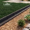 Lambu Garden Edging Border 5 Pack Bendable Lawn Landscape Edging Paths Grey