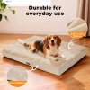 Skylos Pet Bed Large Washable Dog Cushion Crate Mattress Non Slip 90x60cm Soft