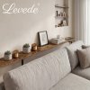 Levede Console Table Narrow Adjustable with Power Outlet for Hallway Brown
