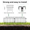Levede 10 Pack Animal Barrier Outdoor Pet Border Metal Decorative Garden Fence