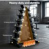 Centra Hex Dumbbells Stand 5-40kg Set Weight Storage Holder Rack Steel 6 Tier