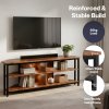 Levede Wooden TV Cabinet with RGB LED Light 120cm TV Stand Storage Unit Max 55