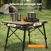 Levede Adjustable Folding Camping Table Aluminium Portable Picnic Desk 90x52cm