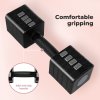 Centra A Pair 2.8KG-10KG Adjustable Dumbbells With Metal Weight Block Set Black