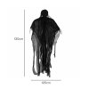 Yezi Halloween Decorations Grim Reaper 130cm Black Polyester Foam