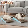 Skylos 2PCS Cat Scratching Board Cardboard Cat Scratcher Scratching Pad Lounge