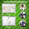 Magnetic Football Tactics Board Double Sided Soccer Coaching Clipboard Training