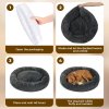 Skylos Dog Calming Donut Bed Cushion Large Pet Cat Mattress Washable Soft Plush