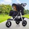 Skylos Pet Stroller Pram Dog Carrier Trailer Strollers 3 Wheels Foldable Large