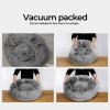 Skylos Dog Bed Cat Beds Washable Large Puppy Soft Warm Calming Cushion Round