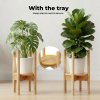 Levede Bamboo Adjustable Plant Stand Indoor Outdoor Modern Display Stand Rack