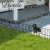 Levede 10 Pack Animal Barrier Outdoor Pet Border Metal Decorative Garden Fence