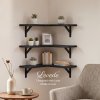 Levede Floating Shelf Wall Mounted 3pc Corner Shelf Unit Home Sotrage Decor