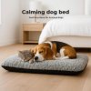 Skylos Pet Dog Bed for Calming Anti Anxiety Soft Plush Cushion Mat Washable