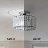 Emitto Crystal Ceiling Light Modern Chandelier Bedroom Hallway Pendant Lamp E27