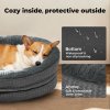 Skylos Orthopedic Plush Dog Bed Soft Washable Pet Bed Grey Cosy Cushion M Size