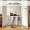 Skylos Pet Gate Wooden Dog Fence Baby Safety Barrier Indoor Stairway Doorway