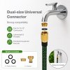 Traderight Expandable Garden Hose 5m to 15m 10-Pattern Nozzle Kink-Free Green