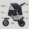 Skylos Pet Stroller Pram Dog Carrier Trailer Strollers 3 Wheels Foldable Large