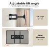 Levede Full Motion TV Wall Bracket for 32-65 Inch Curved Flat Screens TVs
