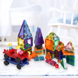 Dekko 100Pcs Magnetic Tiles Building Blocks Kids Educational Construction Toys