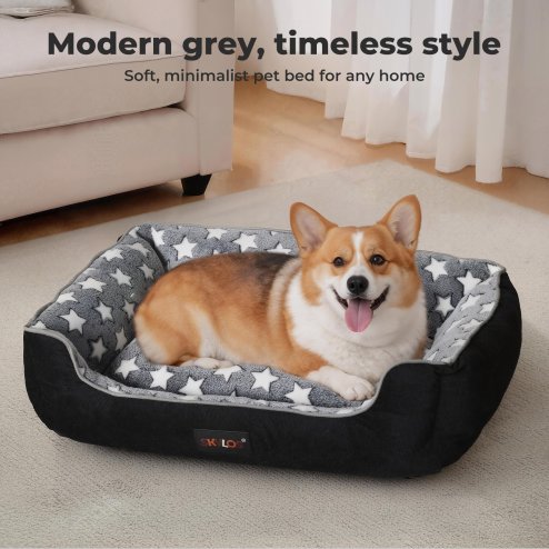 Skylos Orthopedic Pet Bed Luxury Dog Mattress Durable Corduroy Soft Flannel