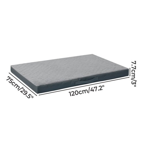 SKYLOS Washable Dog Bed Waterproof Plush Non-Slip Pet Mattress for Large Dogs