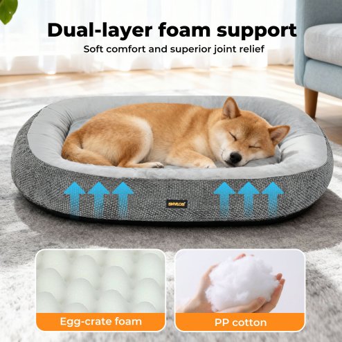Pawz Pet Bed Washable Plush Orthopedic Soft Indoor Pet Cushion Mat Extra Large