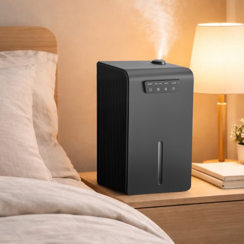 Spector Dehumidifier with Auto Off &Coloured LED Light in Black Colour, 3.2L