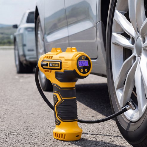 Traderight Car Tyre Inflator Cordless Air Compressor 150PSI Portable Tyre Pump