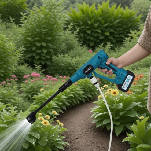 Traderight Cordless Pressure Washer 50Bar/725PSI Dual 4000mAh 6-in-1 Nozzle LCD