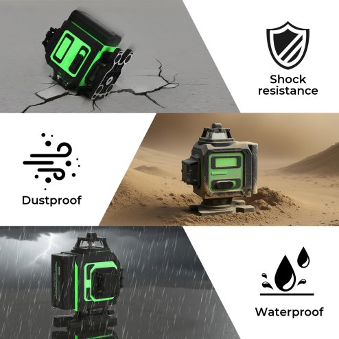 Traderight Laser Level 4D 16 Line Green Self -Leveling with Remote Tripod